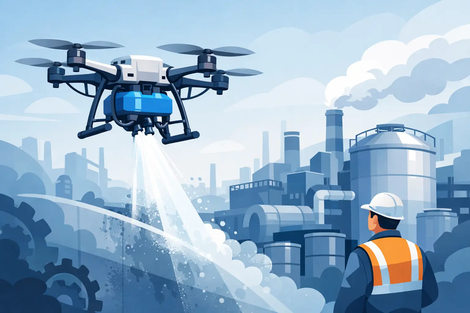 Drone para limpeza industrial vale a pena?