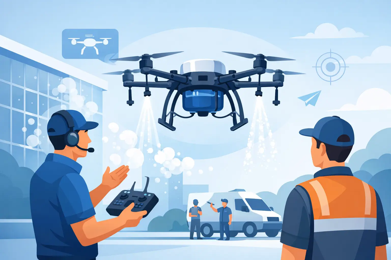 Treinamento para Operador de Drone de Limpeza